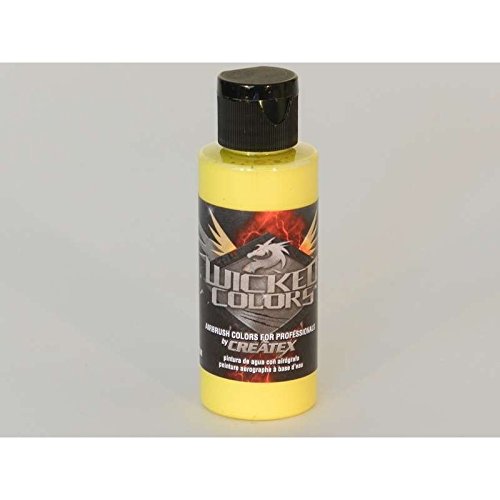 Createx Airbrush Paint, Wicked Yellow, 2 oz (W003-02)