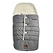 JJ Cole Bundle Me Winter Toddler Car Seat Cover and Bunting Bag - Urban - Weather Resistant Baby Carrier Cover - Winter Baby Essentials - Heather Gray