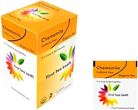 First Tea Leafs: Chamomile, Organic & Kosher Tea (24 tea bags per box)