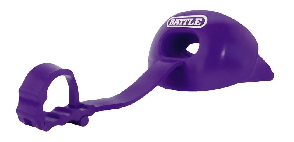 Battle Oxygen Lip Protector Mouthguard with Connected Strap – Football and Sports Mouth Guard – Maximum Oxygen Supply – Mouthpiece Fits With or Without Braces – Impact Shield Covers Lips and Teeth, Black, One Size : Industrial & Scientific