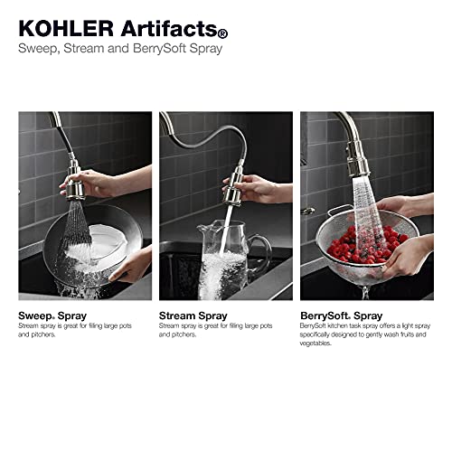 Kohler K29709VS Artifacts Touchless Kitchen Faucet with Pull Down