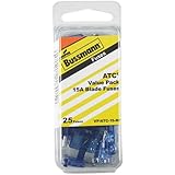 Bussmann (VP/ATC-15-RP) Blue 15 Amp 32V Fast Acting ATC Blade Fuse, (Pack of 25)