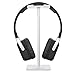 Headphone Stand Headset Holder New Bee Earphone Stand with Aluminum Supporting Bar Flexible Headrest ABS Solid Base for All Headphones Size （Silver） primary