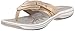 Clarks Women's Brinkley Keeley Flip Flop, Gold, 10 M US