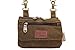 Bikers Clipon Fanny pack Jeans Loop Hanging Pouch Canvas Purse Smart Phone Crossbody Bag (Mocha 53LB)