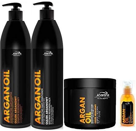 Joanna Professional Argan Oil Conditioner, 1000ml - Natural Ingredients, Hair Growth Therapy, 1 l (Pack of 1) - Image 3