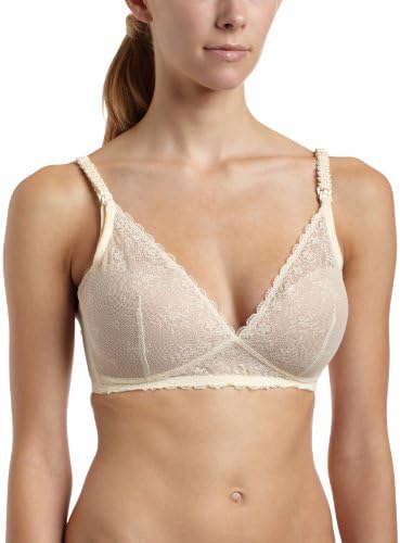 Le Mystere Women's Sexy Mama Wire-Free Nursing Bra,Ivory/Natural,34E