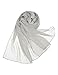 Topwedding Chiffon Bridal Wedding Shawl Wrap Women's Evening Dress Stole Scarves,7918'', Silver