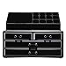 Vencer Jewelry and Makeup Storage Display Boxes (1 Top 4 Drawers) Cosmetic Organizer Black,VMO-002