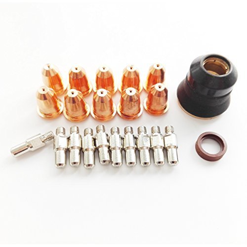 Plasma Electrode PR0110 Tip 0.8 PD0116-08 Shield Cup PC0116 Diffuser PE0106 Consumables For Trafimet S45 Torch,22pcs