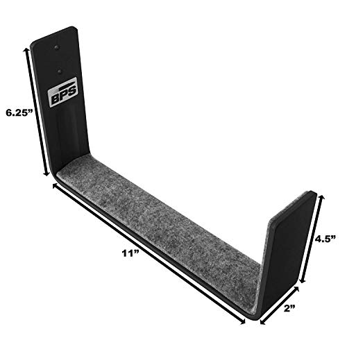 BPS Minimalist SUP Board Alloy Wall Rack - SUP Wall Mount Racks/Paddleboard Rack for Garage, Shop, Office, Home, Living Room and Garden - Quick and Easy to Install (Charcoal Black)