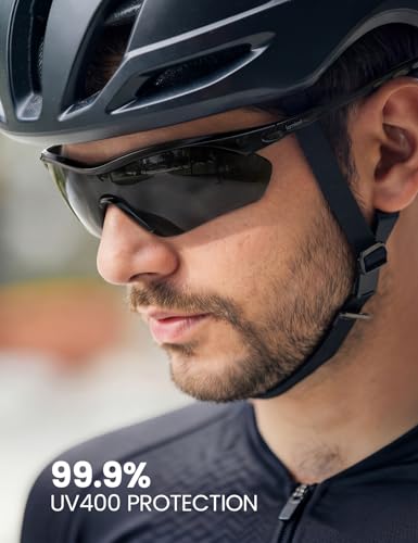 Lamicall 22g Polarizados Lentes para Correr - UV400 Protección, TR90 Marco, Lentes Deportivos Hombre Mujer, Gafas de Sol para correr, Ciclismo, Pesca Golf Manejar
