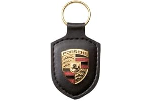 Porsche Crest Key Ring - Black