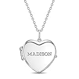 925 Sterling Silver Girls 16" Polished Heart