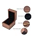 BingYes Wood Watch Box,with Ring Storage Bag Vintage Handmade Watch Box for Men/Women Watches (1 Slot)