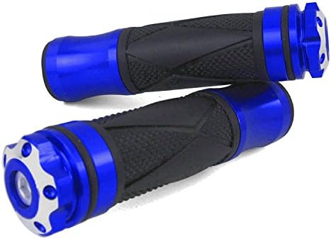 Handlebar Grips Compatible with Ducati Hyperstrada/MH 900 Evoluzione / ST4, S (Xtreme/Blue)