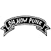 Oh How Punk Embroidered Applique Iron On Sew On Patch