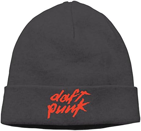 Daft Punk Electronic Duo Logo Slouchy Beanies Hat Black