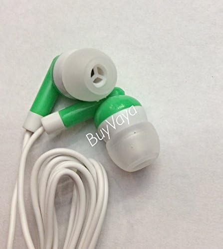 100x Wholesale Disposable Stereo Headphones for Iphone, Andriod Phones, Tablets, Any 3.5mm Port (100 Pack) (Green)