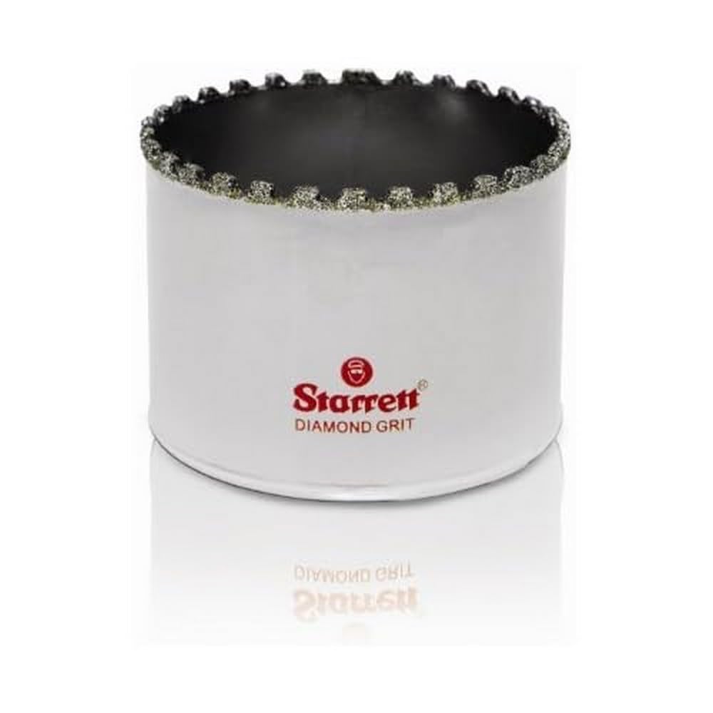 Starrett Diamond Grit Hole Saw - D0278 Ceramic And Tile Drill Cutter - For Brick Glass Marble Slate Stone Porcelain - 73mm (2.7/8 inch)