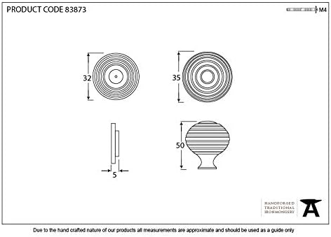 From The Anvil Rosewood and Polished Nickel Beehive Cabinet Knob 35mm 83873 - Image 5
