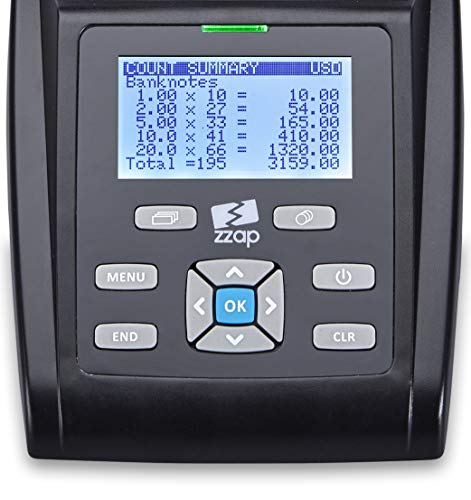 ZZap MS40 Bill & Coin Counting Scale - Money Cash Currency Weighing Machine