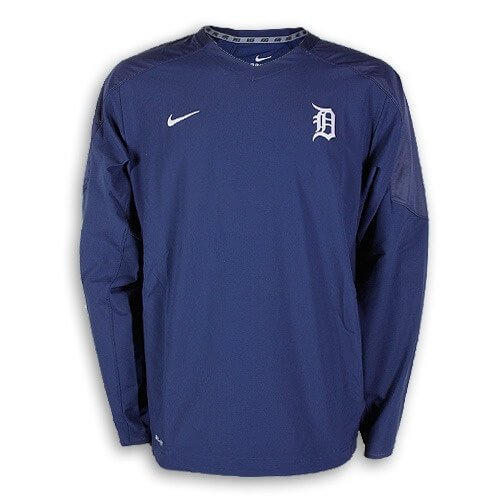 Detroit Tigers Dri-FIT Staff Ace Windshirt by Nike, Blue, 2XL