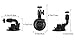 SIM&NAT 360 Degrees Rotation Suction Cup Mount + Tripod Mount Adapter + Quick Release Buckle Mount for GoPro 4 3+ 3 2 1