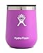 Hydro Flask 10 oz Double Wall Vacuum Insulated Stainless Steel Stemless Wine Tumbler with BPA Free Press-In Lid, Raspberry