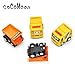 COCOMOON Set of 14 Prefilled Filled Easter Eggs Pull Back Construction Vehicles , 3.5