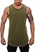 YoungLA Long Tank Tops Men Muscle Shirt Gym Training 306 OLV L Olive