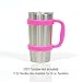 F-32 Handle - 19 COLORS - 20oz Size - Compatible with 20 Oz YETI Tumbler Travel Mug (20 OZ, HOT PINK (NEON)