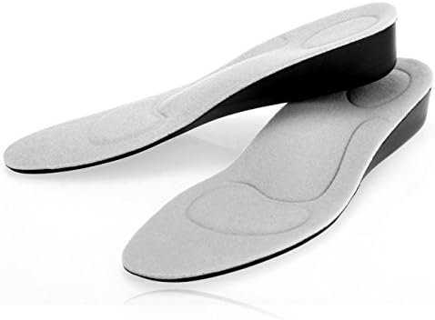 SOOCAN Height Increase Elevator Shoes Insoles Lift Insert Sport Insoles Arch Support Insoles Absorbant Shoes Pad For Men Women One Pair (US women size 6-9, 1.8 Inches)