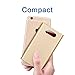 Polanfo M50000 Portable Power Bank 12000mAh External Battery Charger, Ultra Slim Design with 2 USB Ports for iPhone7 Plus 6s 6 Plus, iPad, Samsung Galaxy and More (Gold)