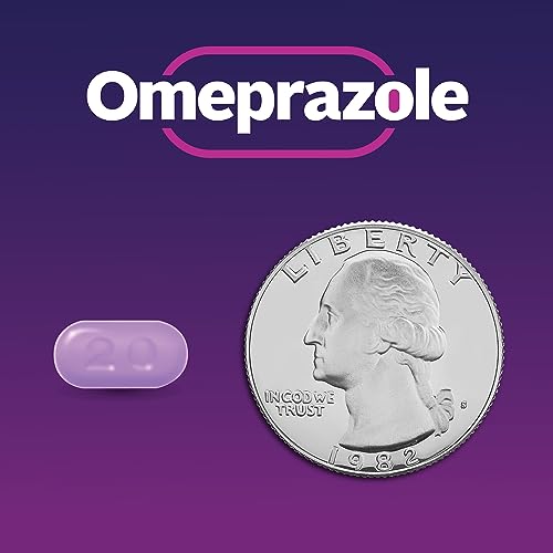 GOODSENSE OMEPRAZOLE, COMPARE TO PRILOSEC, DELAYED RELEASE TABLETS 20 MG, ACID REDUCER, WILDBERRY MINT COATED TABLET, 42 COUNT