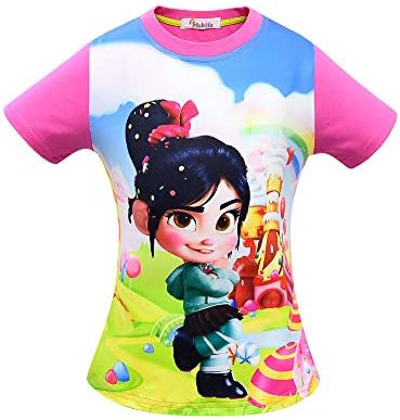 Mukola Vanellope Von Schweetz Costume Cosplay Cartoon T-Shirt for Girls
