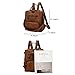 Mynos Women Backpack Purse Leather Handbag Bag Ladies Rucksack Travel Tote Shoulder Bag (Brown)