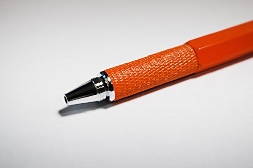 6 in 1 Multitool Pen with Gift Box - Includes 1 Ballpoint Pen, Universal Stylus Pen, Ruler,Flat and Phillips Screwdriver Bit, Level Gauge - The Perfect Multi-Function Gadget (Model A, 1PCS ORANGE) - Thumbnail 6