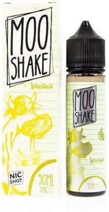 Moo Shake E-Liquid by Nasty Juice - Milkshake Vape EJuice 0mg 50ml Refill Green Tea - Banana - Berry Shake 70/30 VG PG (Banana Milkshake)