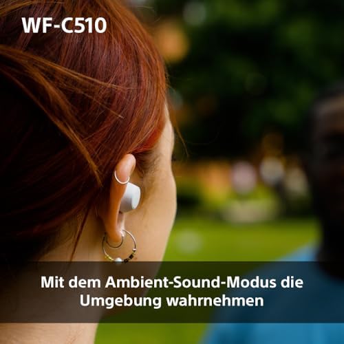 WF-C510 Truly Wireless Kopfhörer - Kleine, leichte Bluetooth In-Ear-Kopfhörer mit Multipoint-Connection, Ambient Sound, IPX4 Rating, Spotify Tap, Quick Charge, 22 HR Akku, iOS & Android - Schwarz