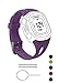 BeneStellar Garmin Forerunner 10 Watch Band, Silicone Replacement Small (Women) Band for Garmin Forerunner 10 Watch (Purple, Small)