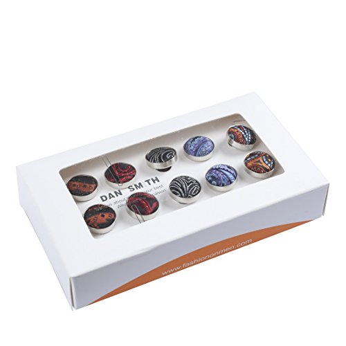 DHDB0010 Various Cufflinks Cufflinks Microfiber Selection For Evening 5 Pairs of Patterns Cufflinks Set By Dan Smith