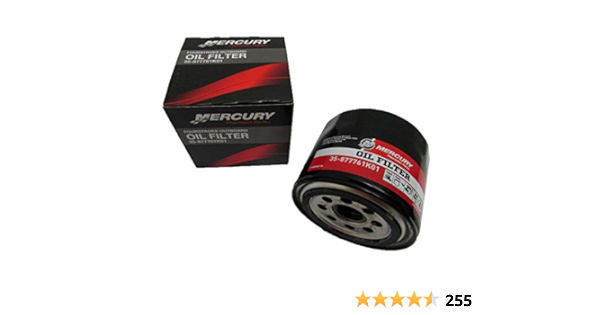 Mercury Outboard 4 Stroke Oil Filter 35 877761k01 Oil Filters Accessories Amazon Canada