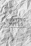Meeting Notes (Or Stuff That Could Have Been Addressed in an Email): Funny Notebook, Journal, Diary, Gift for Coworkers by