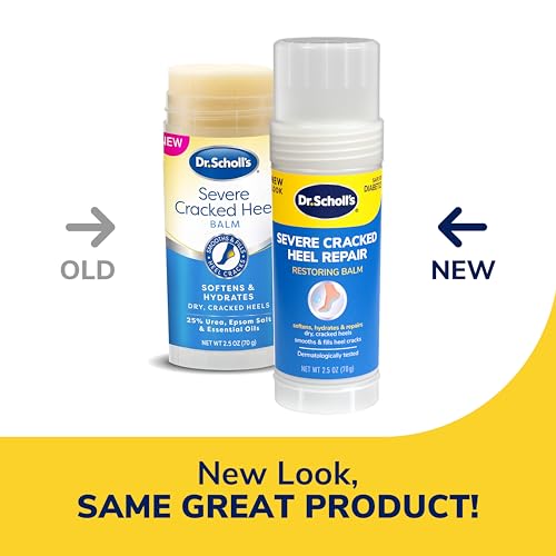 DR. SCHOLL’S SEVERE CRACKED HEEL REPAIR RESTORING BALM 2.5OZ, WITH 25% UREA FOR DRY, CRACKED FEET, HEALS AND MOISTURIZES FOR HEALTHY FEET