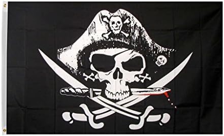 Time Roaming 3x5 Ft Dead Man's Chest Pirate Polyester Flag with Brass Grommets