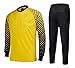 CATERTO Men's Football Goalkeeper Foam Padded Jersey Shirt & Pants/Shorts