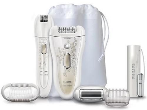 Philips New Satinperfect Deluxe Hp6581/00 Wet and Dry Epilator Set Bundle Kit