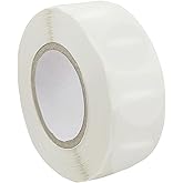 1000 Pcs Per Roll Clear Package Seals Stickers Envelope Seals for Mailing Round Circle Wafer Seal Labels Transparent Envelope Tab Sealer and Retail Package Self Adhesive Seal Label Sticker (1 Inch)