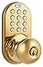 MiLocks DKK-02P Electronic Touchpad Entry Keyless Door Lock, Polished Brass